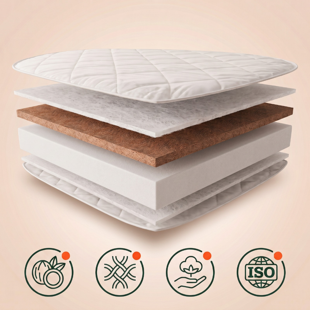 Sada matrací do rostoucích oválných dětských postýlek Mikko